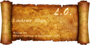 Lautner Olga névjegykártya
